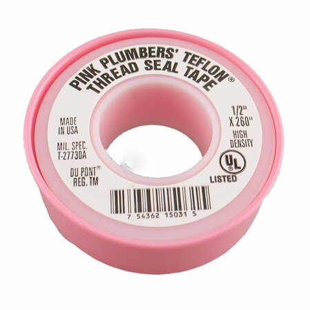 AMERICAN IMAGINATIONS 0.5 in. x 260 in. Pink Plastic Seal Tape AI-38841